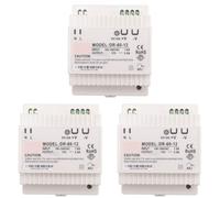 Mocturnity 3 x Transformateur -60-12 Source d'alimentation de rail DIN industriel de 12 V et 5 A Source d'alimentation de 220 V CA une 12 V CC (12 V)