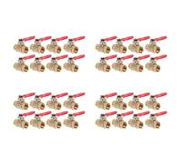 Mocturnity 32 PCS 1/4 Pouce à Bille En Laiton Robuste D'Arrêt Mâle et NPT Filetage Raccord de Tuyau