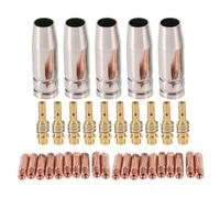 Mocturnity 35 pièces de consommables pour chalumeau de soudure 15AK, support d'embout de buse de gaz pour chalumeau MIG de 0,8 mm de Chalumeau de soudure MIG 15AK