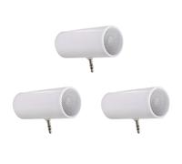 Mocturnity 3pièces 3.5Mm Jack StéRéO Mini Haut-Parleur Portable MP3 Lecteur de Musique Haut-Parleur Amplificateur Haut-Parleur pour TéLéPhone Portable Tablette PC-Blanc
