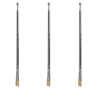 Mocturnity 3X Antenne Telescopique pour Radio TV Design de 4 Sections 60cm