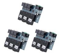 Mocturnity 3X Commutateur Fibre Ethernet 100M PCBA Board Convertisseur de Médias Optique 20Km 3 Fibres 3 RJ45 Prise en Charge Commutateur Fibre RPOE Simplex SC