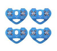 Mocturnity 4X Coeur-Forme Escalade Poulie Cable en Acier Corde 13mm Dispositif d'escalade Tyrolienne Trolley A Grand 24KN