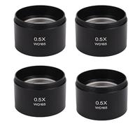 Mocturnity 4X Wd165 Objectif Optique Auxiliaire pour Microscope Stéréo 0.5X Barlow Lens avec Filetage de de 1-7/8 Pouce (M48mm)