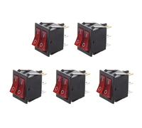 Mocturnity 5 x Lumière rouge éclairée 6 Dual SPST ON/OFF Interrupteur à bascule CA 15 A/250 V 20 A/125 V