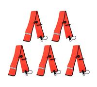Mocturnity 5X 1M Plongée Gonflable SMB Marqueur de Signal de Visibilité Flotteur Tube de Signalisation Saucisse Rouge