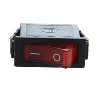 Mocturnity 5X Interrupteur A Bascule ON OFF Bipolaire 28X10mm 250V 15A ROUGE 3 Bornes