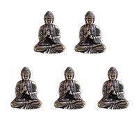 Mocturnity 5X Mini Statue de Bouddha Statue de Bouddha en Bronze Bouddhisme Statue de Bouddha Sakyamuni Bronze Cuivre Pur