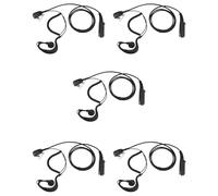 Mocturnity 5X PTT Mic G Forme Oreillette pour Sepura STP8000 Talkie Walkie Équipement radio Hf Transceiver C1035A