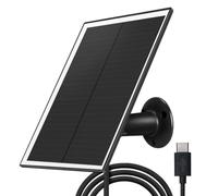 Mocturnity 6 W 5 V Tête solaire USB Panneau photovoltaïque Tableau de charge de surveillance de sécurité à faible consommation Imperméable pour extérieur, noir-B