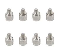 Mocturnity 8 Pcs N Type Prise Mâle à F Adaptateur Coaxial Connecteur pour Antenne sans, Argent