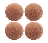Mocturnity Bouchon boule en liège en bois de 4 pièces pour vin, bouchon boule en liège pour carafe à vin Remplacement de bouteille de bouteille de 2,1 pouces / 5,5 cm