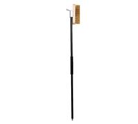 Mocturnity Brosse en cuivre pour four à pizza, grattoir en laiton avec poils, brosse pour four de nettoyage de grille pour la maison avec poignée en aluminium de 80 cm