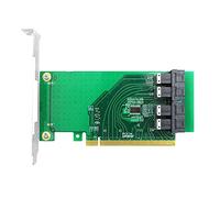Mocturnity Carte Adaptateur PCIe vers U.2 PCIe 4.0 X4X8X16 vers 4 Ports SFF-8643 la Carte D'Extension SSD U.2 NVMe SSD