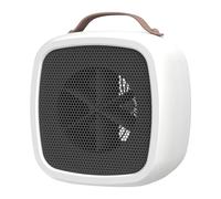 Mocturnity Chauffe-espace portable, mini ventilateur d'air chaud de bureau avec poignée, chauffage électrique léger, chauffage rapide pour la maison et le bureau (UE)