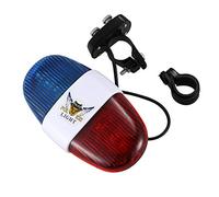 Mocturnity Cloche sonnerie sirène lumières d'avertissement LED électronique 6 LED 4 tons cyclisme vélo