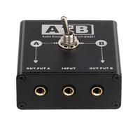 Mocturnity Commutateur audio de 3,5 mm, 2 entrées et 1 sortie ou 1 entrée et 2 sorties, sélecteur audio 2 en 1 pour carte son d'ordinateur.