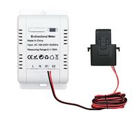 Mocturnity Compteur D'éNergie Solaire PV Bidirectionnel ZigBee avec Capteur de Courant à Pince Tuya KWh Monitor Automation 110V 240VAC