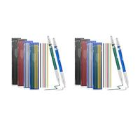 Mocturnity Crayons de Soudage avec 96 Recharges Rondes, 4 Pièces, Crayons Mécaniques, Marqueur de Soudage en Métal pour Soudeur de Tuyaux et de Tubes