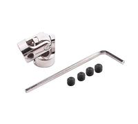 Mocturnity Diamètre universel de 5 mm à 5 mm, rotatif, joint universel, pour avion modèle RC argenté