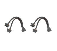 Mocturnity Diviseur OBD2 Diviseur OBD II de 16 adaptateurs de câble d'extension 1 x mâle et femelle (1FT/30 cm) (2 paquets)