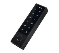 Mocturnity Entrée de porte avec clavier fin en plastique noir Tuya WiFi TTLock, contrôleur d'accès avec empreinte digitale, lecteur de cartes de 125 kHz