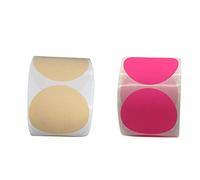 Mocturnity Étiquettes adhésives thermiques circulaires de 5 cm, étiquettes thermiques directes rondes autocollantes, design de logo DIY, code QR, 500 étiquettes/1 rouleau