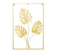 Mocturnity Feuille de métal nordique, suspension murale en fer, plante, décoration murale, chambre à coucher, salon, décoration murale en feuille de tortue