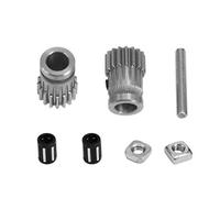 Mocturnity Imprimante 3D Mk3 Extrudeuse d'engrenages à turbine Kit d'engrenages doubles Roue d'extrusion d'engrenages pour mise à niveau de l'imprimante 3D Prusa I3 Mk2 Mk2S