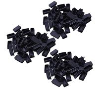 Mocturnity Inserts de tube avec couvercle en plastique Inserts de tube de 25 mm x 50 mm 120 pièces Noir