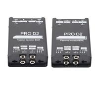 Mocturnity Isolateur passif PRO D2, boîtier d'injection audio, convertisseur d'impédance pour boîtier DI de basse, mélangeur de son et de bruit de courant.