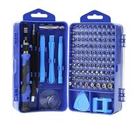 Mocturnity Jeu de tournevis 115 en 1, kit d'outils de précision de bricolage magnétique pour lunettes, PC, ordinateur portable, téléphone portable, montre numérique, bleu