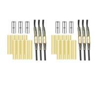 Mocturnity Kit de raccordement souterrain de 6 pièces, kit de raccordement de ligne de pompe submersible A3C pour 10 12 14 AWG avec 10 thermorétractables à double paroi transparente