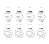 Mocturnity Lampes suspendues en spirale LED alimentées par l'énergie solaire Éclairage extérieur Lanterne en fil LED Spiralight (lumière spirale x8) chaud