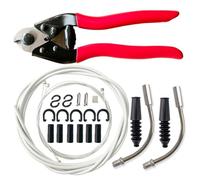Mocturnity Le Kit de Boîtier de Câble de Changement de Vitesse de Vélo Universel Blanc Comprend des Coupe-Câbles, Un Câble de Changement de Vitesse de Vélo et Un Câble de Frein, Installation Facile