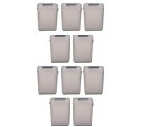 Mocturnity Lot de 10 boîtiers de rangement en plastique pour disque dur 3,5 IDE
