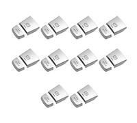 Mocturnity Lot de 10 couvercles de décoration de frein à main ABS chrome électronique pour F10 F07 F01 X3 F25 X4 F26 F11 F06 X5 F15 X6 F16 Accessoires de voiture
