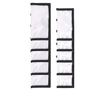 Mocturnity Lot de 10 enveloppes de leurres de pêche durables en PVC transparent qui maintiennent la pêche en toute sécurité et sac de rangement