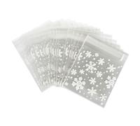 Mocturnity Lot de 100 sachets de sacs d'emballage Sac de neige pour biscuits, biscuits bonbons de Noël