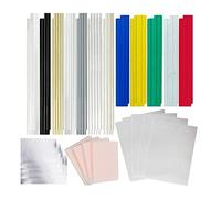 Mocturnity Lot de 106 tiges de soudure en plastique pour pare-chocs de voiture kayak avec renfort en acier inoxydable Kit de soudure de réparation de plastique quotidien