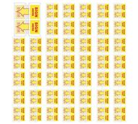 Mocturnity Lot de 1200 étiquettes à signer ici, pour signer ici, avec drapeau de flèches distributrices, 2,5 cm (jaune)