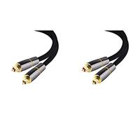 Mocturnity Lot de 2 câbles audio optique HiFi 5,1 Digital SPDIF Fibre Toslink 1 m pour TV Box Câble de haut-parleur amplificateur de barre de son caisson de basses