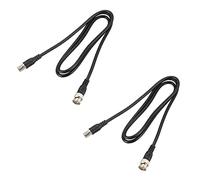 Mocturnity Lot de 2 câbles coaxiaux BNC mâle vers pour CCTV Noir 3,