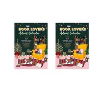 Mocturnity Lot de 2 calendriers de l' pour amoureux des livres de Noël avec boîte surprise