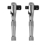 Mocturnity Lot de 2 clés à cliquet à 72 dents Mini 3/8" 1/2" Clé dynamométrique à double pointe Clé anglaise Tige Tournevis Outil