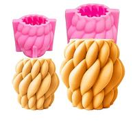 Mocturnity Lot de 2 moules à bougie géométriques en résine de silicone 3D en forme de goutte de pluie - Moule en résine époxy