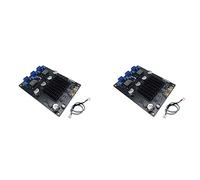 Mocturnity Lot de 2 plaques d'amplificateur numérique TPA3250 130 W x 2 Plaque amplificateur audio haute puissance 4 A 32 V Classe D avec câble blindé XH2,54 mm-3P