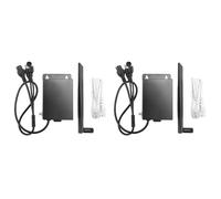 Mocturnity Lot de 2 routeurs WiFi 4G LTE pour extérieur avec fente pour carte SIM, port CPE RJ45, sans fil, source d'alimentation pour caméra IP
