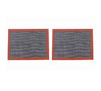 Mocturnity Lot de 2 tapis en silicone perforés avec revêtement antiadhésif pour four de cuisson pour gâteaux, pains, macarons, biscuits, outils de cuisine