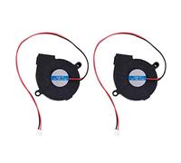 Mocturnity Lot de 2 ventilateurs de refroidissement CC sans brosse Noir 5015S 12 V 0,14 A 50 x 15 mm